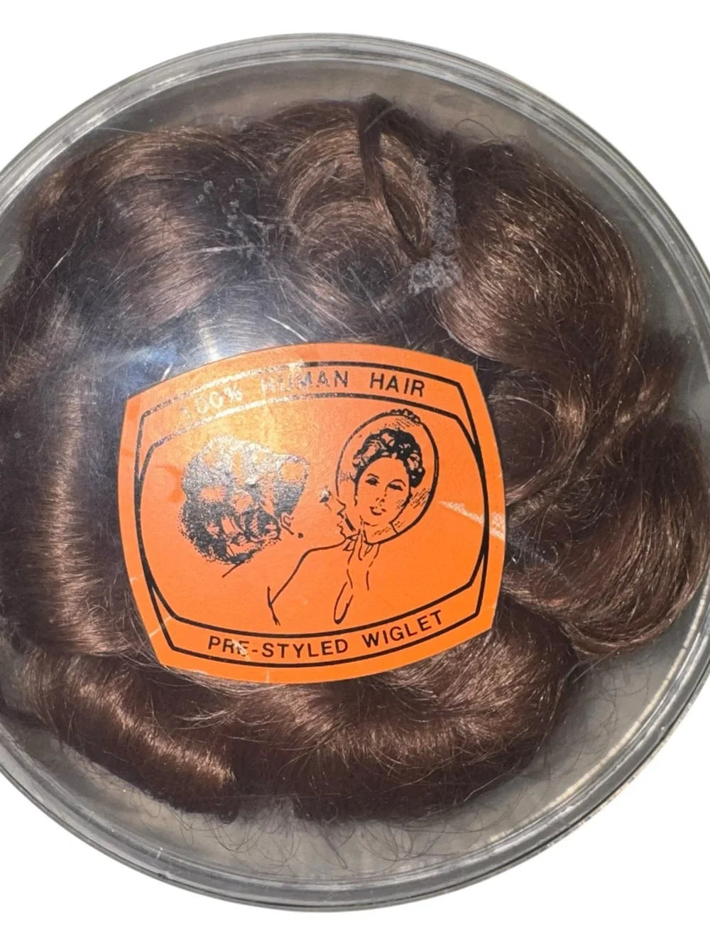 Vintage Venicelon Brown Bouffant Hairpiece Wiglet Original Case Cosplay Retro⁠